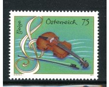 2011 - AUSTRIA - SRUMENTI MUSICALI VIOLINO - NUOVO - LOTTO/33561