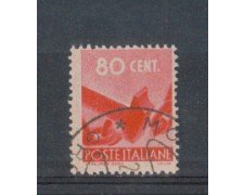 1945 - LOTTO/5990U - REPUBBLICA - 80c. DEMOCRATICA USATO