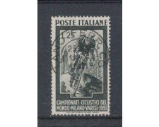 1951 - LOTTO/6152U - REPUBBLICA - CAMPIONATI CICLISMO USATO