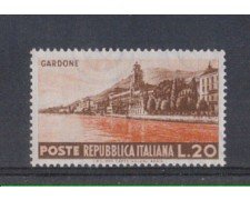 1953 - LOTTO/6223 - REPUBBLICA - 20 L. TURISTICA GARDONE
