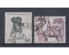 1957 - LOTTO/6323U - REPUBBLICA - GARIBALDI 2v. USATI