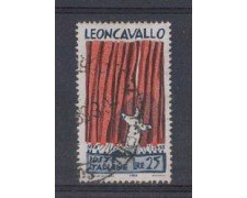 1958 - LOTTO/6333U - REPUBBLICA - R.LEONCAVALLO USATO