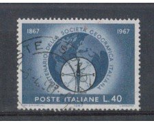 1967 - LOTTO/6460U - REPUBBLICA - SOCIETA' GEOGRAFICA USATO