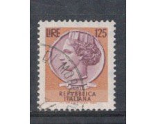 1974 - LOTTO/6595U - REPUBBLICA - 125 L. SIRACUSANA  USATO