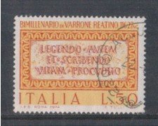 1974 - LOTTO/6609U - REPUBBLICA - M.TERENZIO VARRONE - USATO