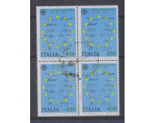 1982 - LOTTO/6764UQ - REPUBBLICA - 450 L. EUROPA - QUART/USATA