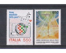 1986 - LOTTO/6865 - REPUBBLICA - ANNO DELLA PACE 2v. NUOVI