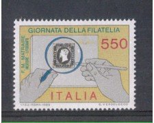 1986 - LOTTO/6866 - REPUBBLICA - GIORNATA DELLA FILATELIA