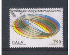 1989 - LOTTO/6925U - REPUBBLICA - UNIONE INTERPARL. USATO