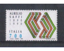 1990 - LOTTO/6937 - REPUBBLICA - AURELIO SAFFI