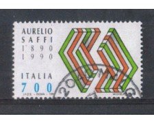 1990 - LOTTO/6937U - REPUBBLICA - AURELIO SAFFI - USATO