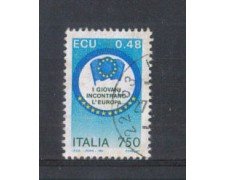 1991 - LOTTO/6957U - REPUBBLICA - GIOVANI E EUROPA - USATO