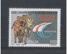 1992 - LOTTO/6978 - REPUBBLICA - ATLETICA LEGGERA - NUOVO
