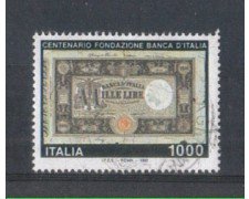 1993 - LOTTO/7024BU - REPUBBLICA - 1000 L. BANCA D'ITALIA - USAT