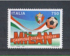 1994 - LOTTO/7038 - REPUBBLICA - SCUDETTO MILAN