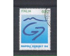 1994 - LOTTO/7049U - REPUBBLICA - VERTICE G7 - USATO