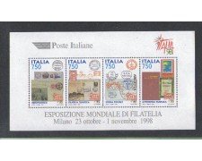 1997 - LOTTO/7134 - REPUBBLICA - ITALIA 98 - FOGLIETTO
