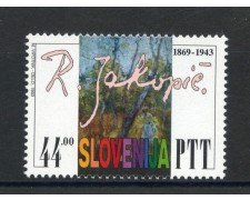 1993 - SLOVENIA - RIHARD JAKOPIC PITTORE - NUOVO - LOTTO/33666
