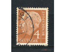 1954 - GERMANIA FEDERALE - 4P. PRESIDENTE HEUSS - USATO - LOTTO/30776U