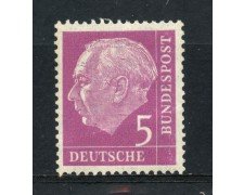 1954 - GERMANIA FEDERALE - 5p. PRESIDENTE HEUSS - NUOVO - LOTTO/30777