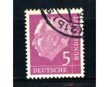 1954 - GERMANIA FEDERALE - 5p. PRESIDENTE HEUSS - USATO - LOTTO/30777U