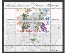 1994 - SLOVENIA - FLORA ENDEMICA  FOGLIETTO - NUOVO - LOTTO/33690