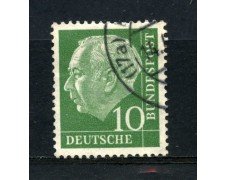 1954 - GERMANIA FEDERALE - 10p. PRESIDENTE HEUSS - USATO - LOTTO/30781U