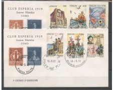 1992 - REPUBBLICA - GENOVA 92 CELEBRAZIONI COLOMBIANE - 2 BUSTE FDC - LOTTO/31771