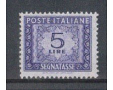 1955/66 - LOTTO/7825 - REPUBBLICA - 5 LIRE SEGNATASSE