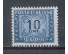 1955/66 - LOTTO/7827 - REPUBBLICA - 10 LIRE SEGNATASSE