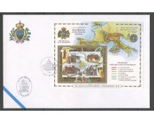2000 - SAN MARINO - BIMILLENARIO NASCITA DI GESU' - FOGLIETTO - BUSTA FDC - LOTTO31789