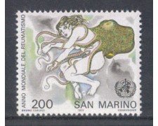 1977 - LOTTO/7980 - SAN MARINO - ANNO DEL REUMATISMO