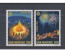 1981 - LOTTO/8012 - SAN MARINO - EUROPA  folclore 2v. - NUOVI