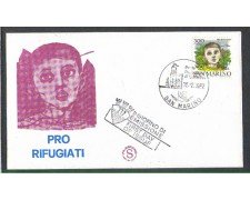 1982 - LOTTO/8032ZA - SAN MARINO - PRO RIFUGIATI - FDC