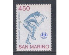 1986 - LOTTO/8066 - SAN MARINO - TENNIS DA TAVOLO