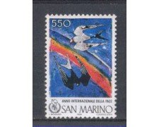 1986 - LOTTO/8067 - SAN MARINO - ANNO DELLA PACE