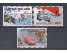 1987 - LOTTO/8074 - SAN MARINO - COMPETIZIONI AUTOMOBILISTICHE 3v. - NUOVI