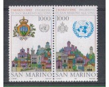 1992 - LOTTO/8127 - SAN MARINO - INGRESSO ALL'O.N.U. - NUOVI