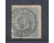 1879 - LOTTO/8643DBU - PORTOGALLO - 25r. AZZURRO GRIGIO - USATO