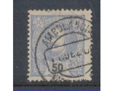 1895 - LOTTO/9652IU - PORTOGALLO - 50r. AZZURRO USATO