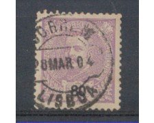 1895 - LOTTO/9652PU - PORTOGALLO - 80r. LILLA - USATO