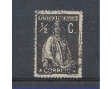 1912 - LOTTO/9660BU - PORTOGALLO - 1/2c. NERO CERERE - USATO