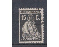 1926 - LOTTO/9679GU - PORTOGALLO - 15c. NERO - USATO