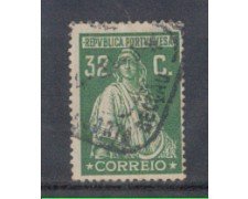 1926 - LOTTO/9679LU - PORTOGALLO - 32c. VERDE - USATO
