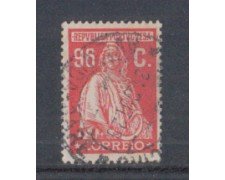 1926 - LOTTO/9679RU - PORTOGALLO - 96c. ROSSO - USATO