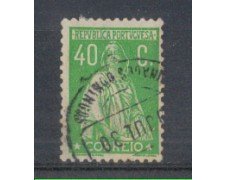 1930 - LOTTO/9687FU - PORTOGALLO - 40c. VERDE - USATO