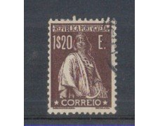 1930 - LOTTO/9687NU - PORTOGALLO - 1,20 BRUNO - USATO