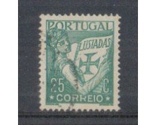 1931 - LOTTO/9688GU - PORTOGALLO - 25c. GRIGIO VERDE - USATO