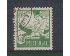 1941 - LOTTO/9708FU - PORTOGALLO - 40c. COSTUMI REGIONALI- USATO