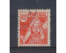 1941 - LOTTO/9708HU - PORTOGALLO - 1e. COSTUMI REGIONALI- USATO